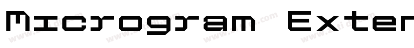 Microgram Extended字体转换